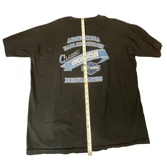 Harley-Davidson Motorcycles Buenos Aires Argentina 2XL XXL Men's Black & Blue Lo - Picture 7 of 7